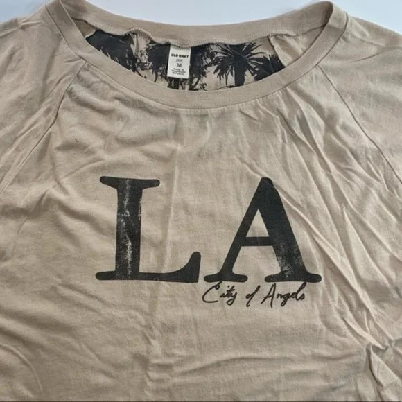 Old Navy | Los Angeles Palm Tree Medium Top Oversized Kimono Style - Picture 7 of 8